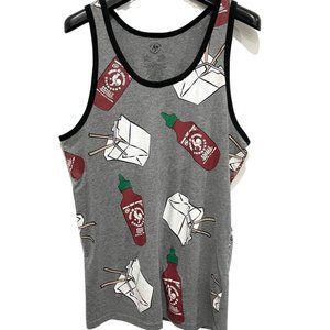 SRIRACHA Chilli Sauce Take-Out/ Men Gray Tank Top
